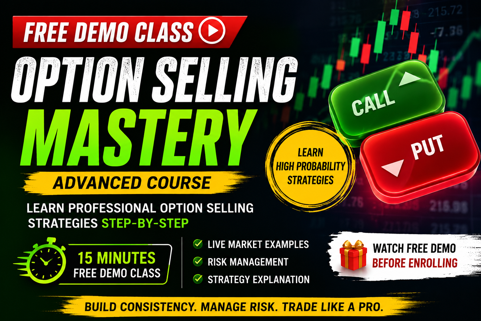 DEMO CLASS FOR (OPTION SELLING COMPLETE COURSE INCLUDING OPTION BUYTING)